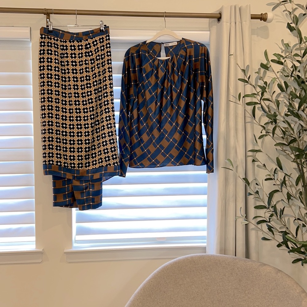Zara collection: Moroccan inspired two piece outfit (silk)